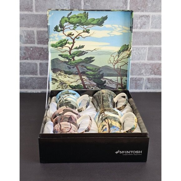 McIntosh Canadian Masters Group Of Seven Mugs-Brand New In Box - Picture 9 of 9